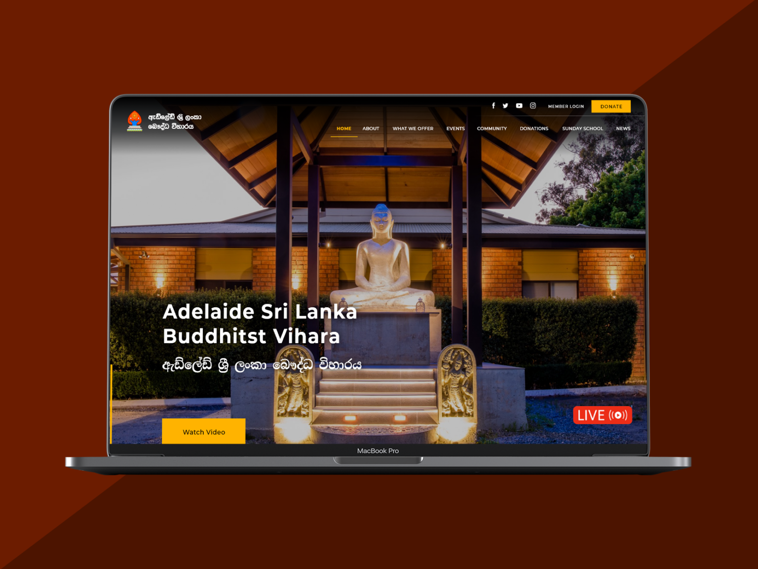 New ASBV Website launch - Adelaide Sri Lanka Buddhist Vihara